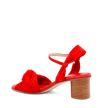 Ellisse Block Heel Poppy Red
