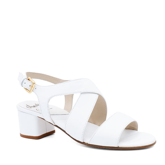 Mantello Sandal White