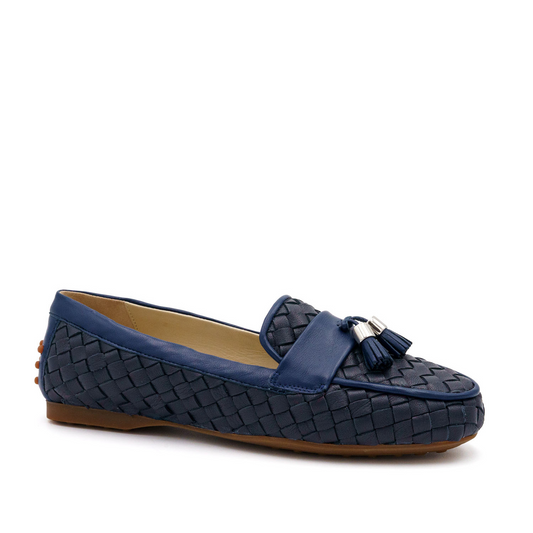 Danilo Woven Tas Peacot Blu Stuoia