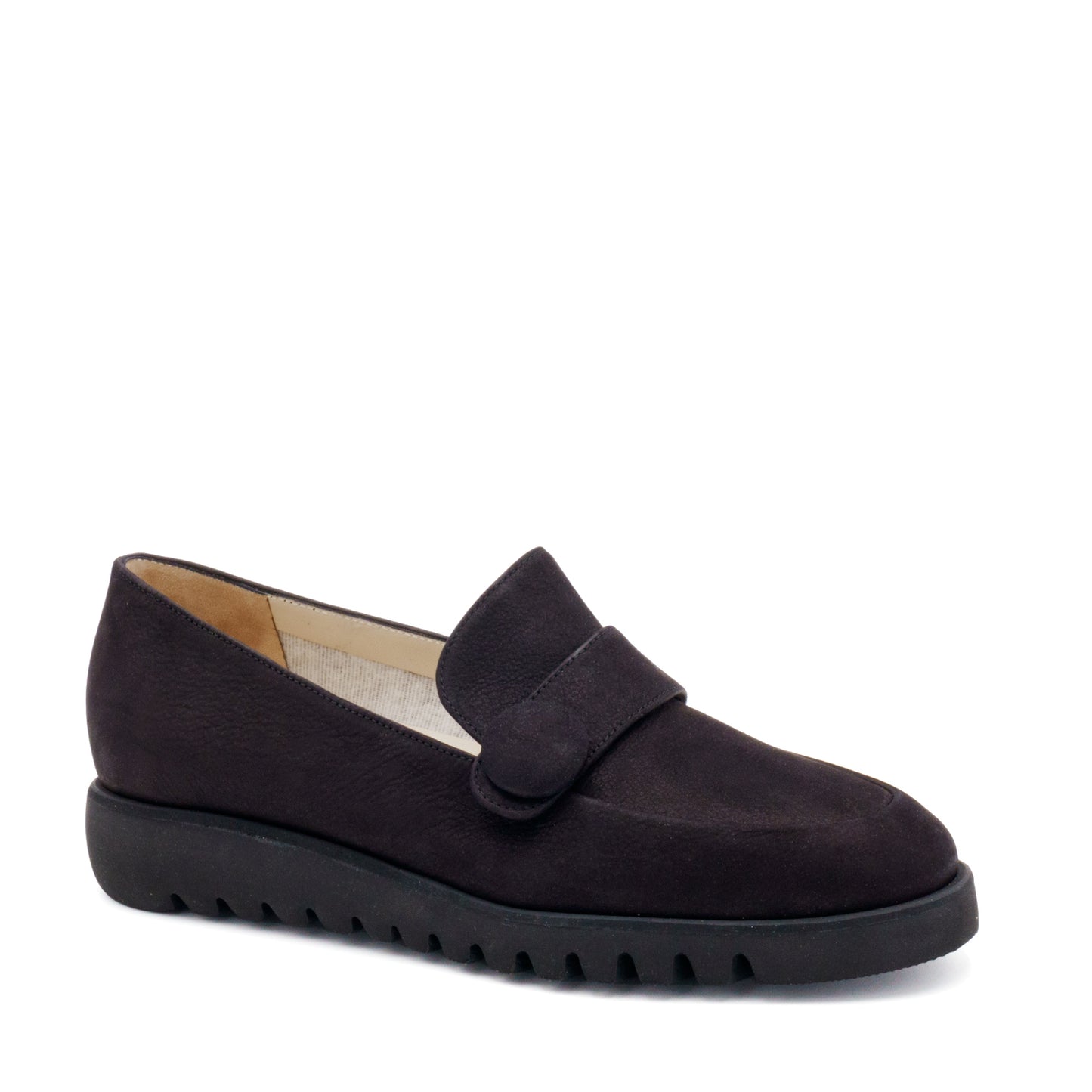 Eco Lug Loafer Black Long Beach