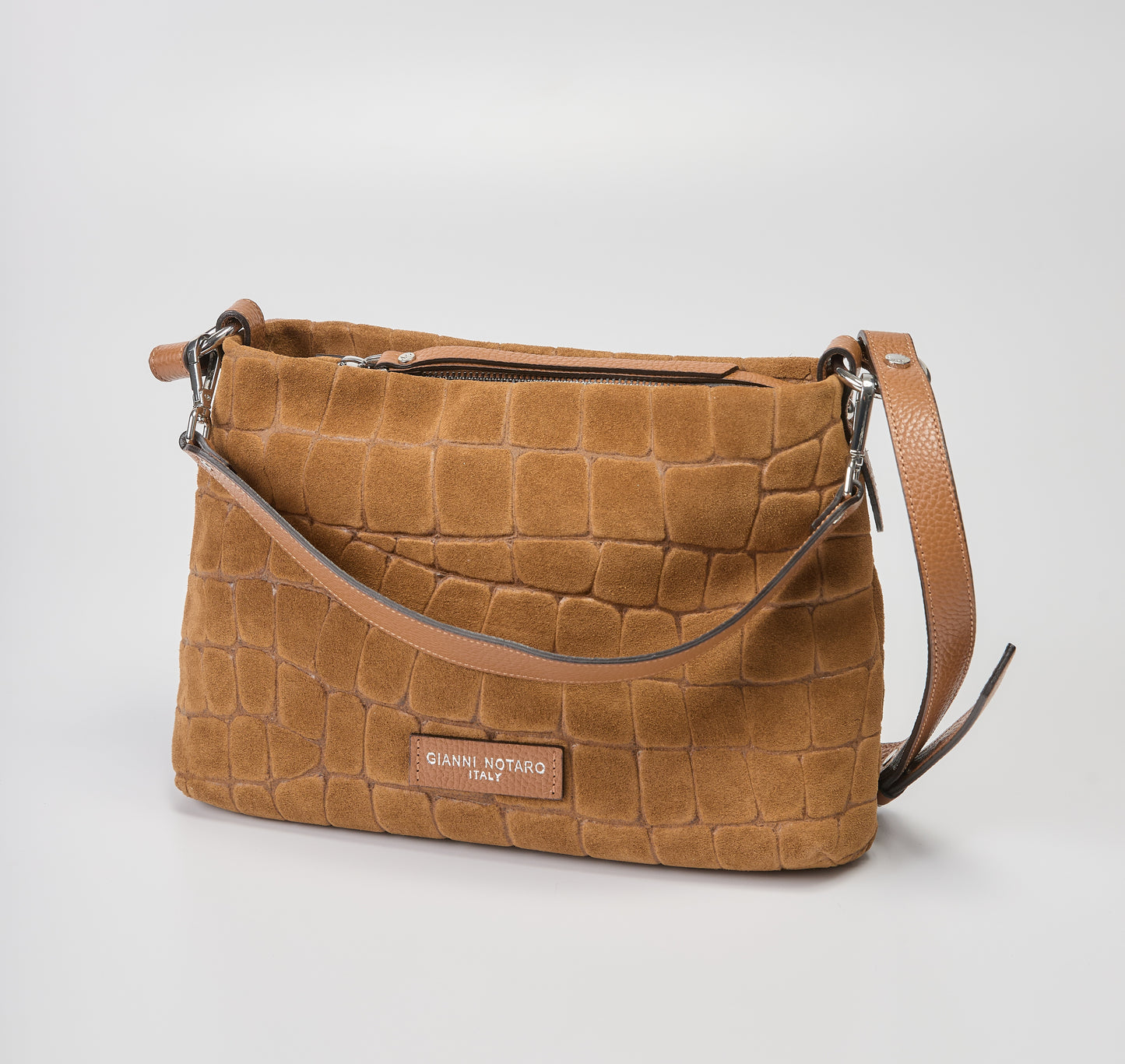 Gianni Notaro Cuoio Suede Tote