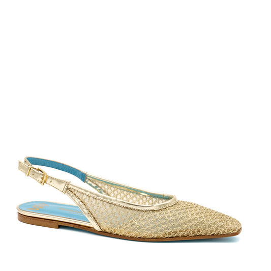 Giulia Flat Slin Gold Nadina