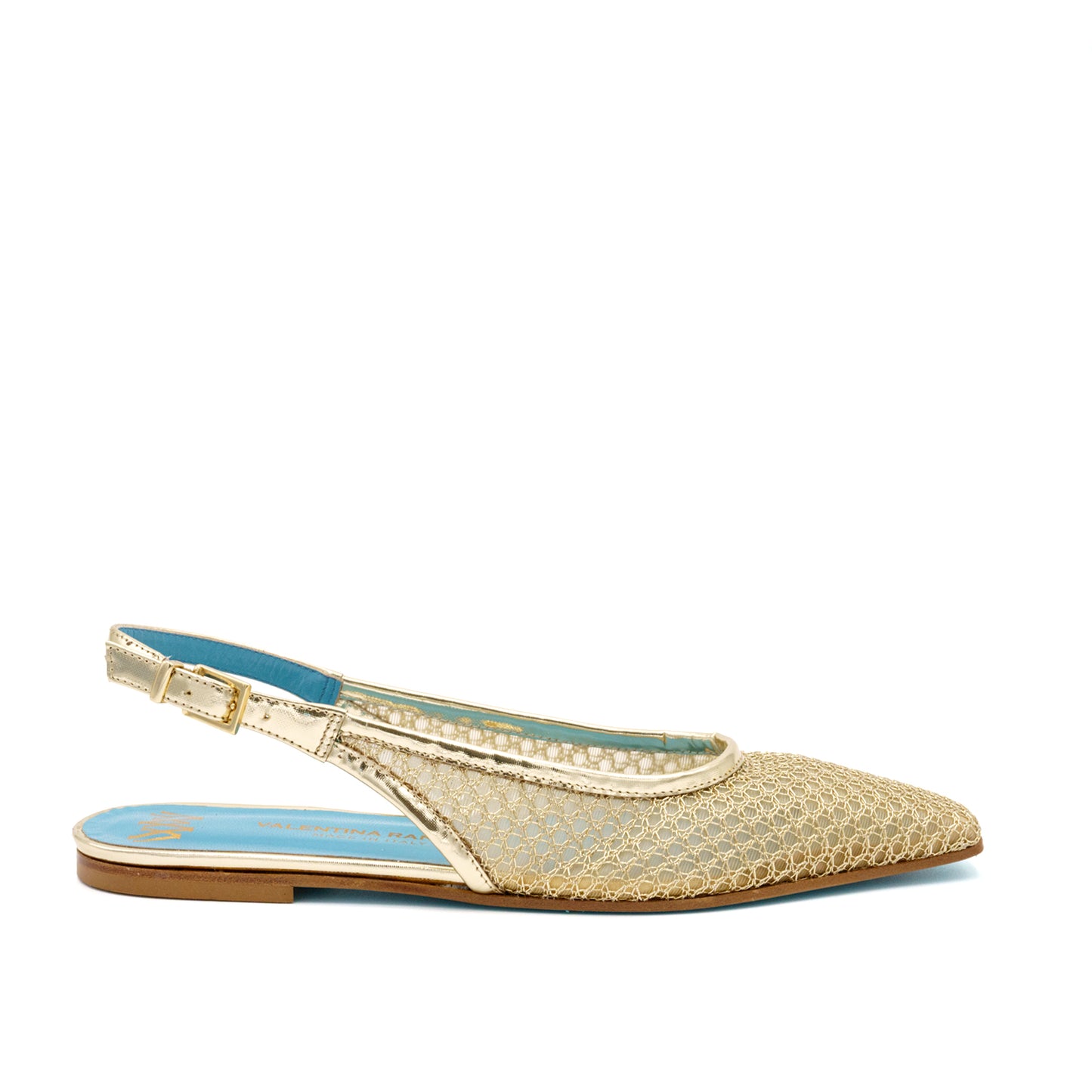 Giulia Flat Slin Gold Nadina