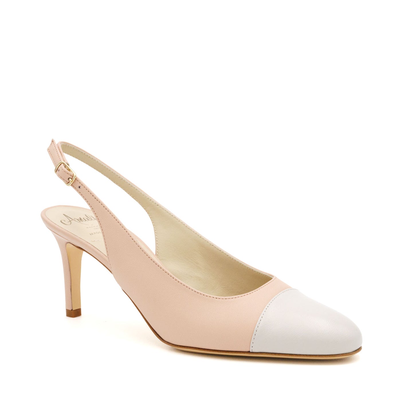 Lauretta Cap Toe Nude/Grey Parm