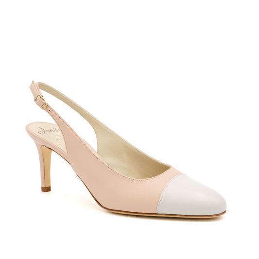 Lauretta Cap Toe Nude/Grey Parm