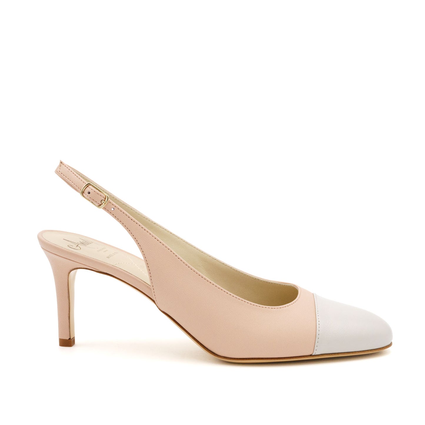 Lauretta Cap Toe Nude/Grey Parm