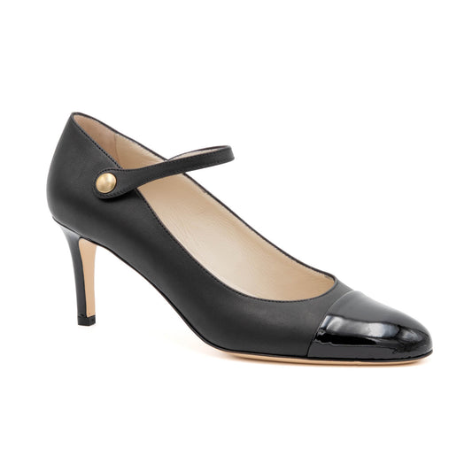 Lilli Cap Toe/St Black Parm/Vernic