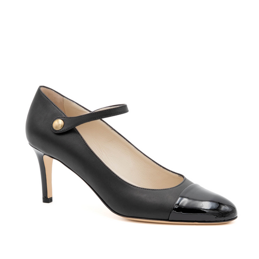 Lilli Cap Toe/St Black Parm/Vernic