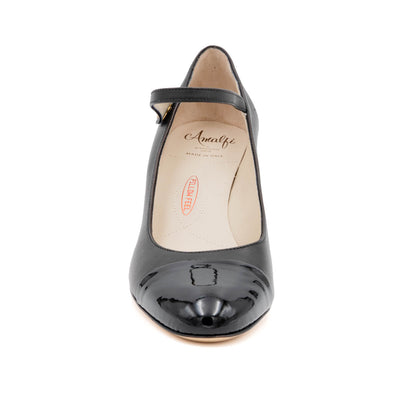 Lilli Cap Toe/St Black Parm/Vernic
