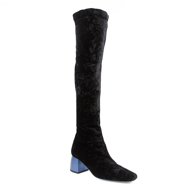 Miluna Over Knee Black Mistrope