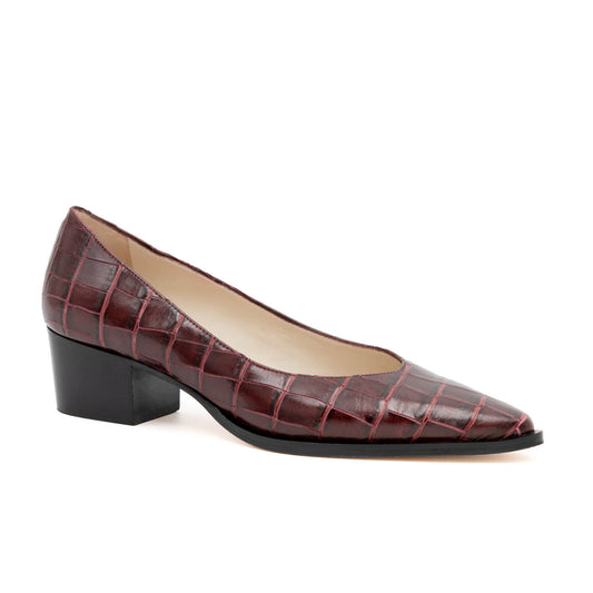 Persiana Pump Bordeaux Cocco Be