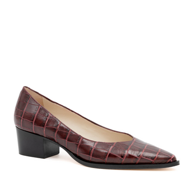 Persiana Pump Bordeaux Cocco Be