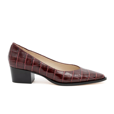 Persiana Pump Bordeaux Cocco Be