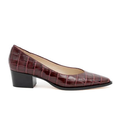 Persiana Pump Bordeaux Cocco Be