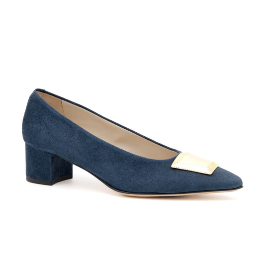 Piramide Pump/Or Navy Cashmere