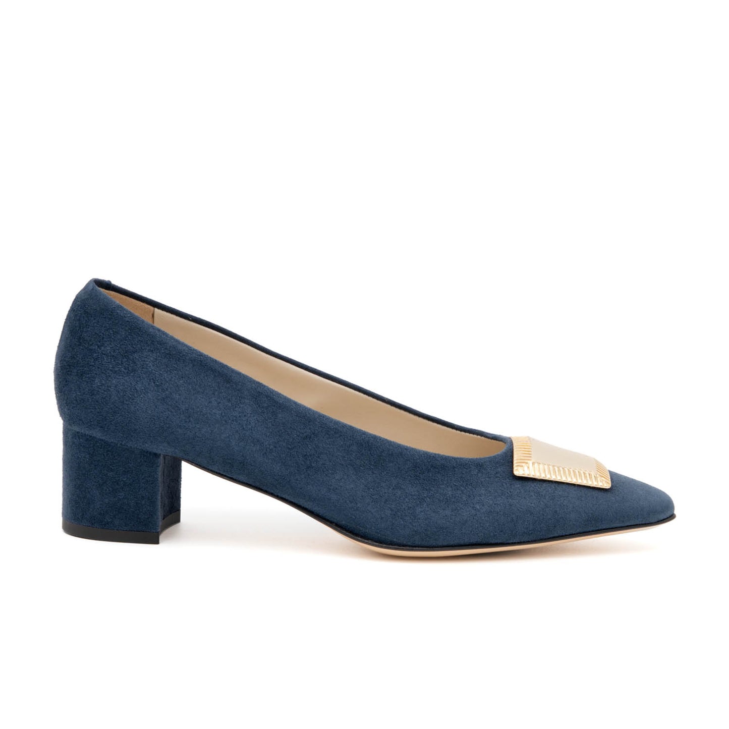 Piramide Pump/Or Navy Cashmere