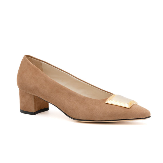 Piramide Pump/Or Toasted Cashmere