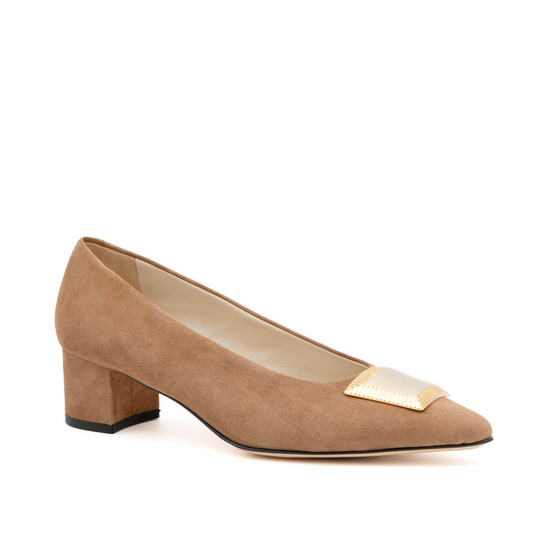 Piramide Pump/Or Toasted Cashmere
