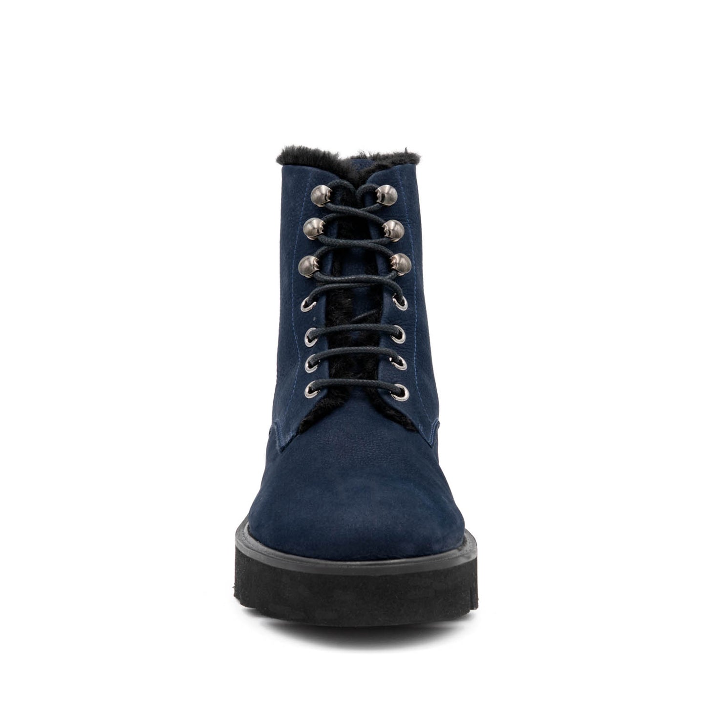 Rivoli Lace Fur Navy Long Beach