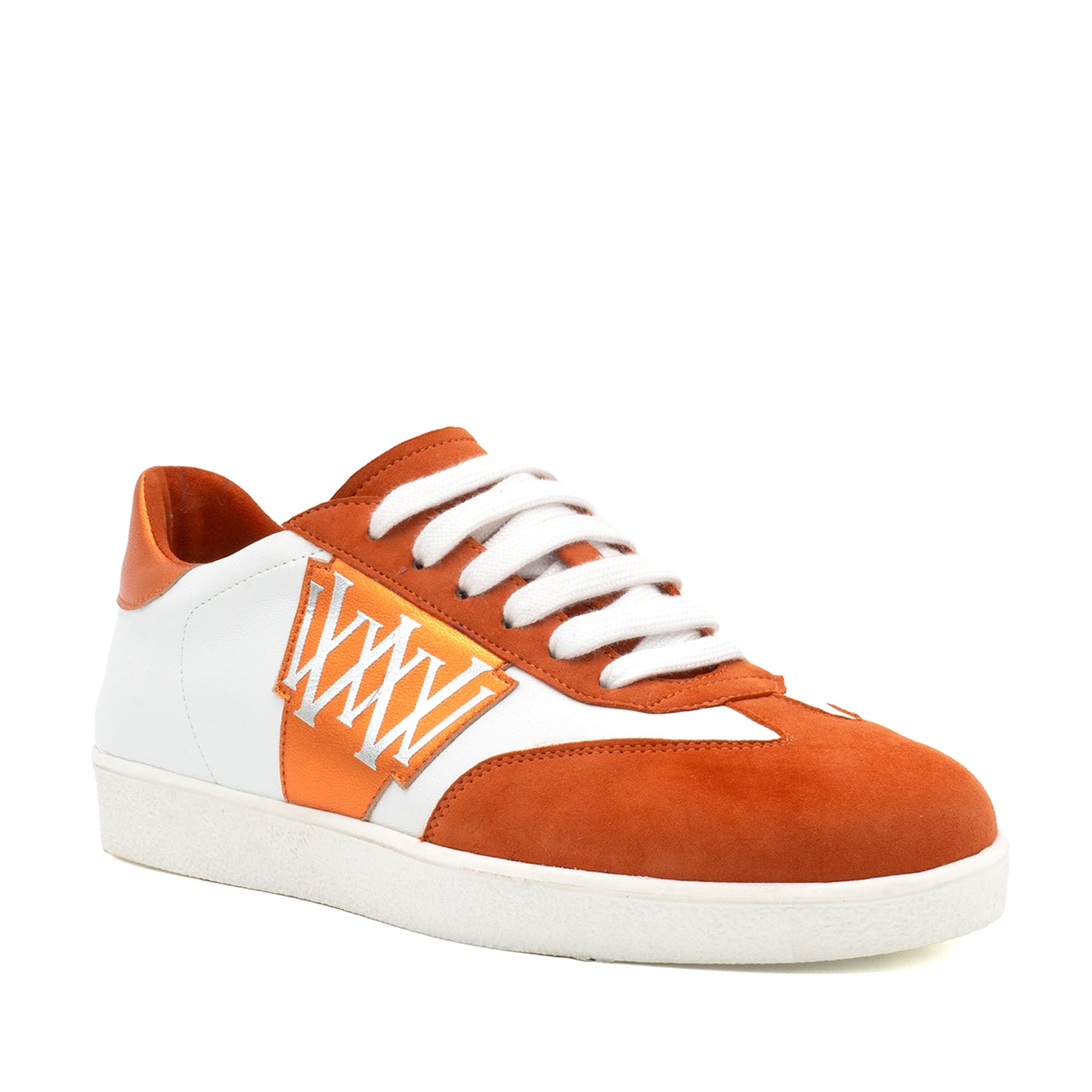 Valetta Lace Up White Parm/Flame