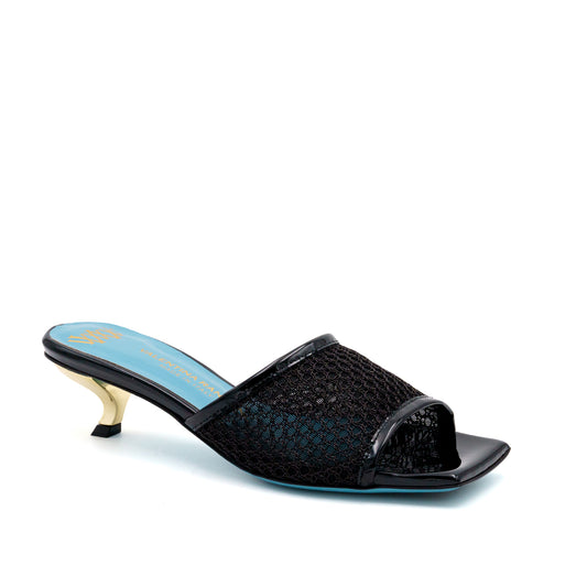 Vesta Low Heel Mesh Slide