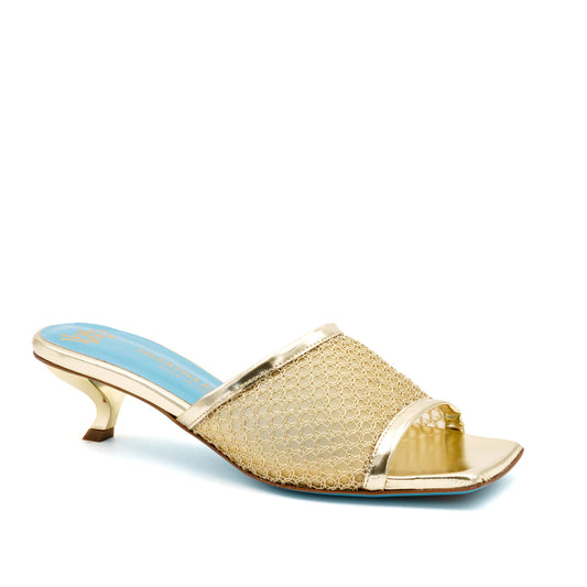 Vesta Low Heel Mesh Slide