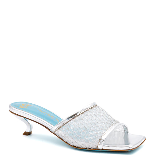 Vesta Low Heel Mesh Slide