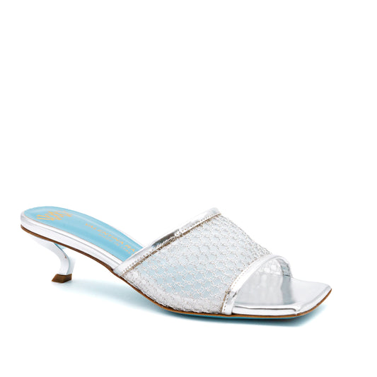 Vesta Low Heel Mesh Slide