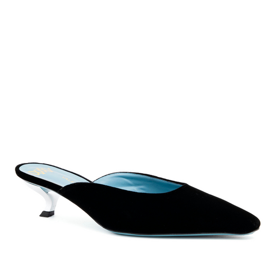 Violet Comma Heel Mule