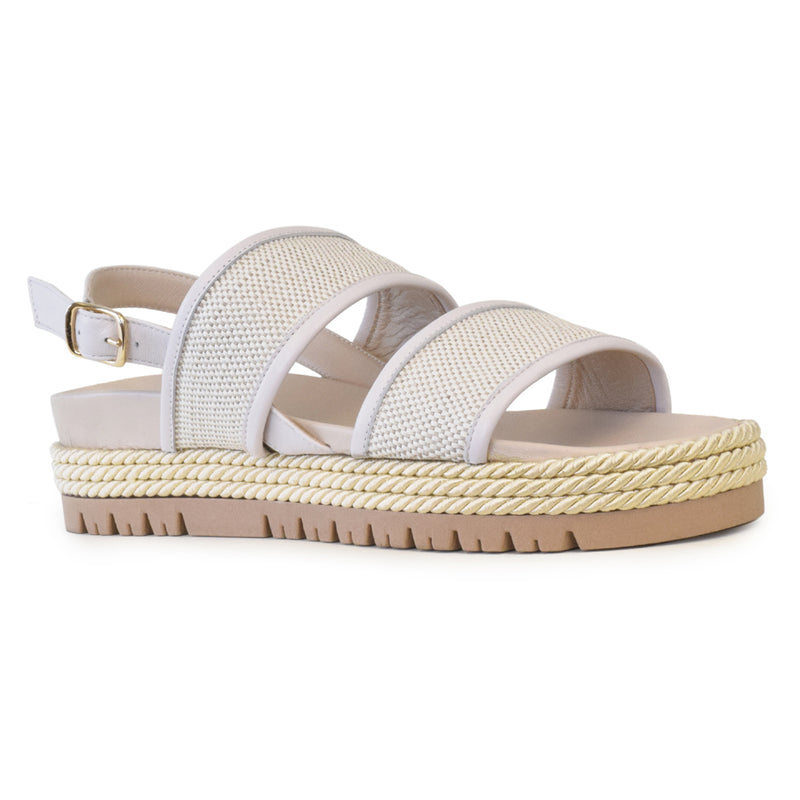 Belluno Sandal in Panna Desert/Tofu Parmasoft
