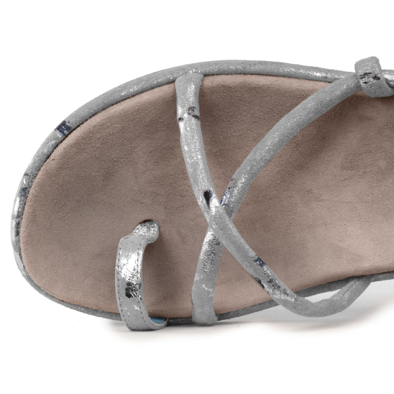 Castello Sandal in Rugine Storm/Taupe Cashmere