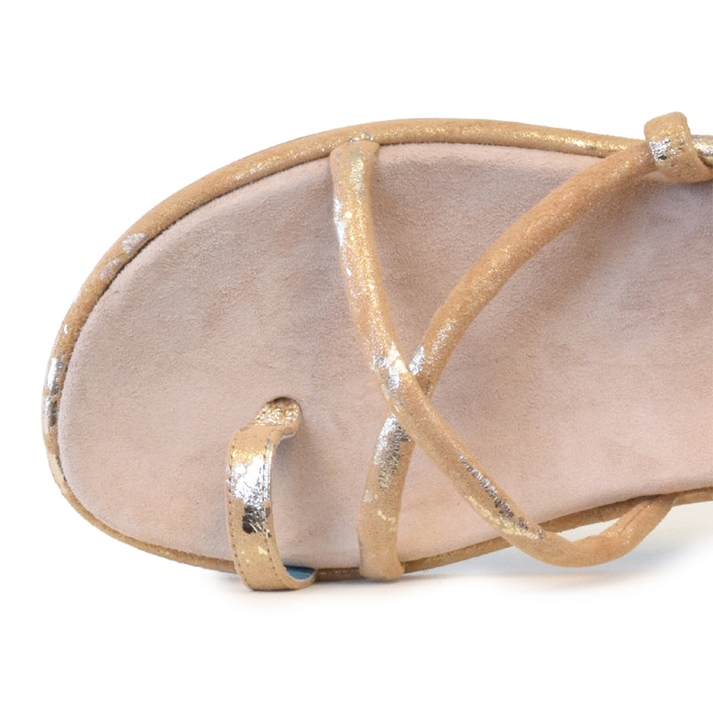 Castello Sandal in Rugine Vaniglia/Sand Cashmere