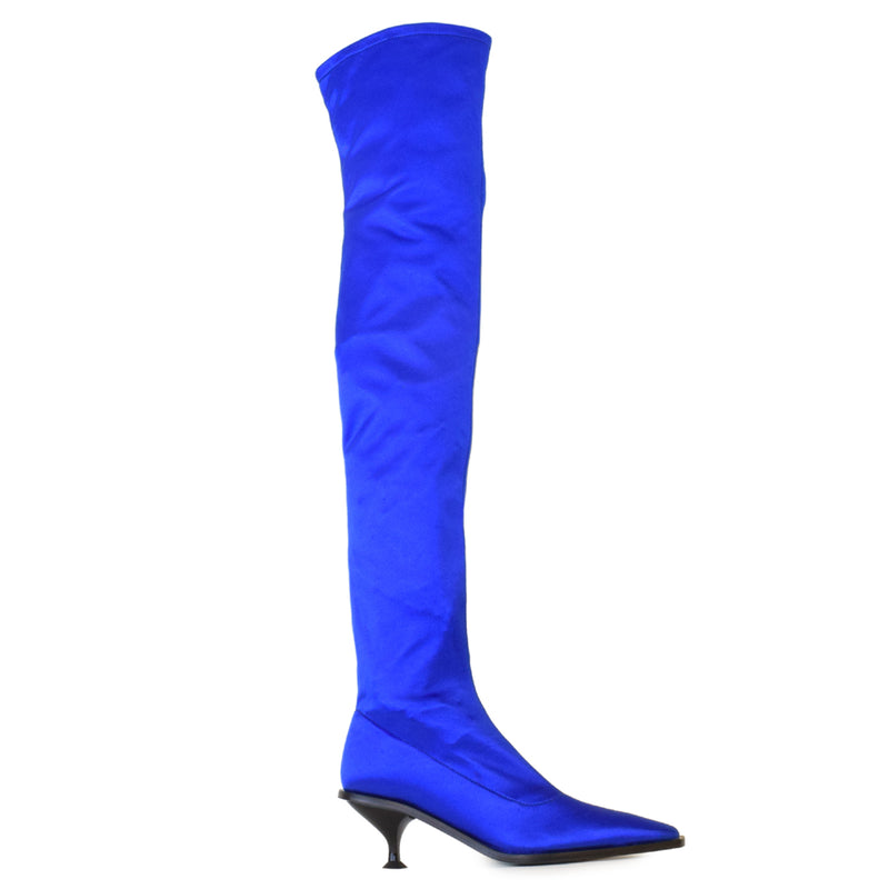 Dolores Tall Boot Royal Raso Strtch