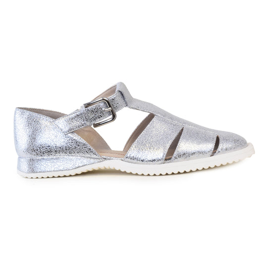 Eduard Sandal in Silver Dusty Polveremet