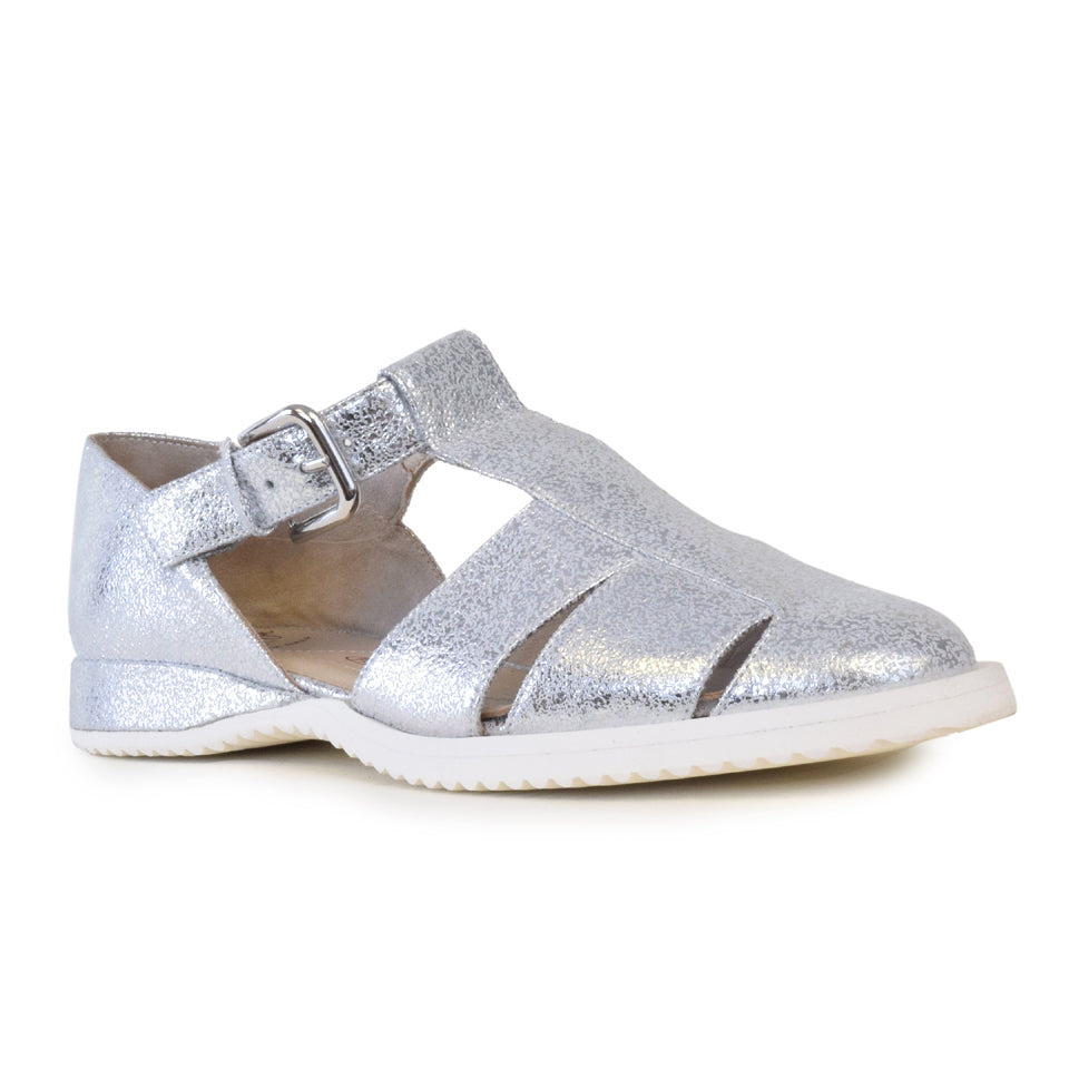 Eduard Sandal in Silver Dusty Polveremet