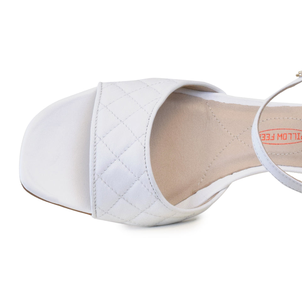 Flamengo Sandal in White Parmasoft