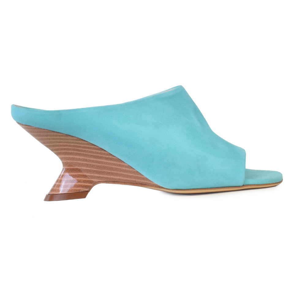 Flipper Slide in Turquoise Cashmere