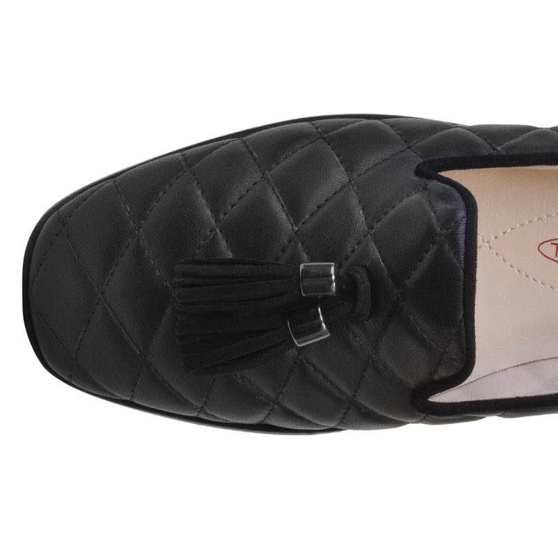 GORIZIA in Black Parmasoft/Matching Cashmere Bow & Trim