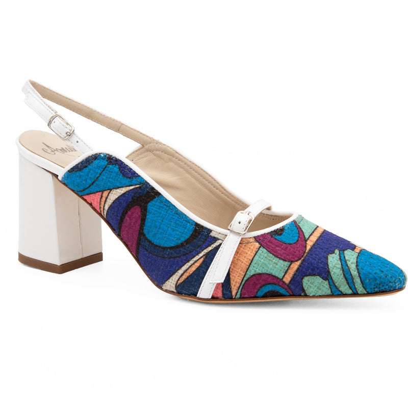 Ibisco Sling Blu Mag/Wht Pat
