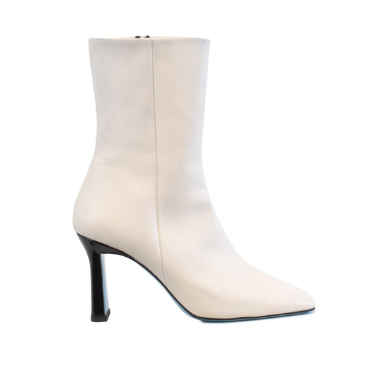 LETTERA in Foam Damascato/Black Vernice heel