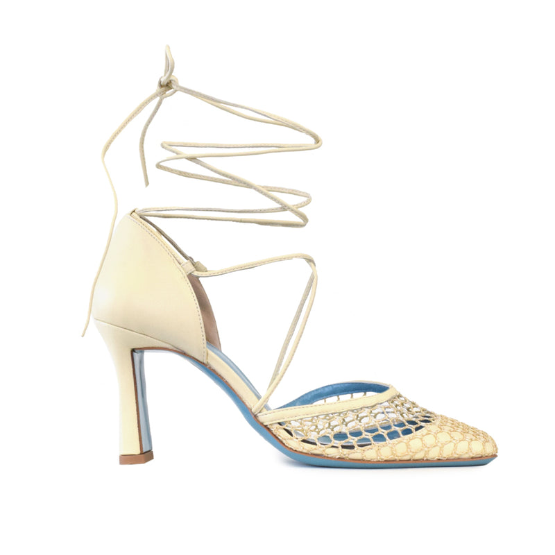 Leone Sling in Marzapane Parmasoft/Cream Knots Fabric