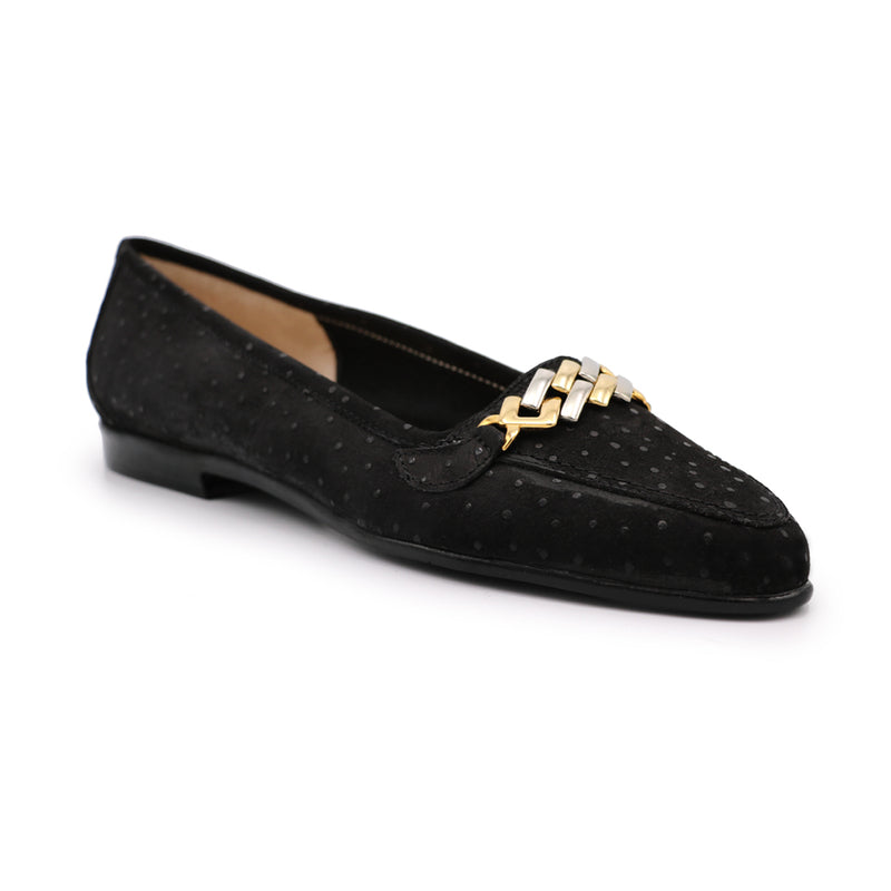 OSTE in Black Ostrich Print *SALE ITEM* ORIGINAL PRICE: $235
