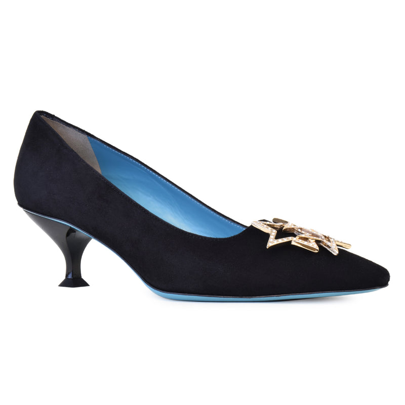 Dorata Orn Pump Black Cashmere