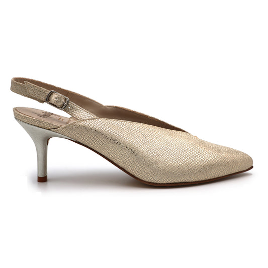 PINEROLO in Sand Smart/Champagne Raso Nappa *SALE ITEM* ORIGINAL PRICE: $270