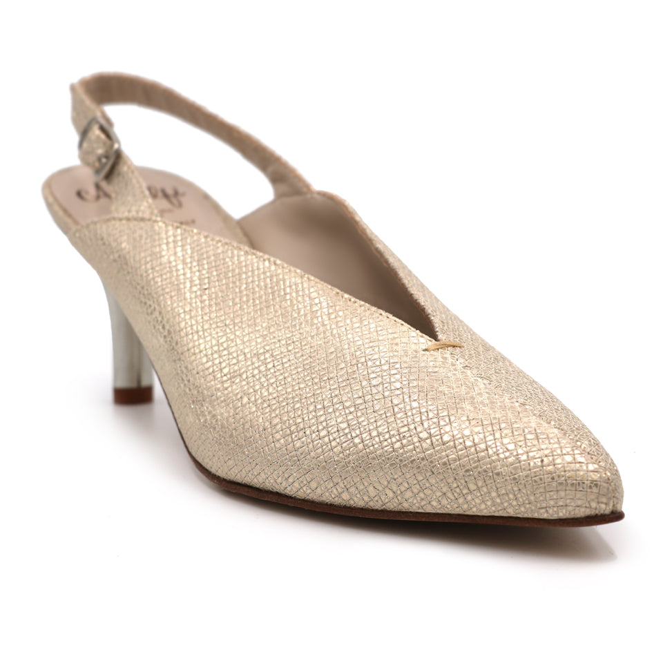 PINEROLO in Sand Smart/Champagne Raso Nappa *SALE ITEM* ORIGINAL PRICE: $270