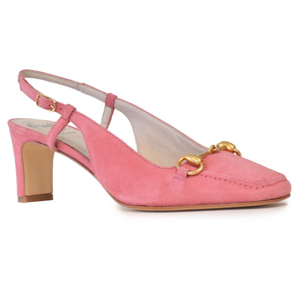 Saba Sling in Coral Cashmere