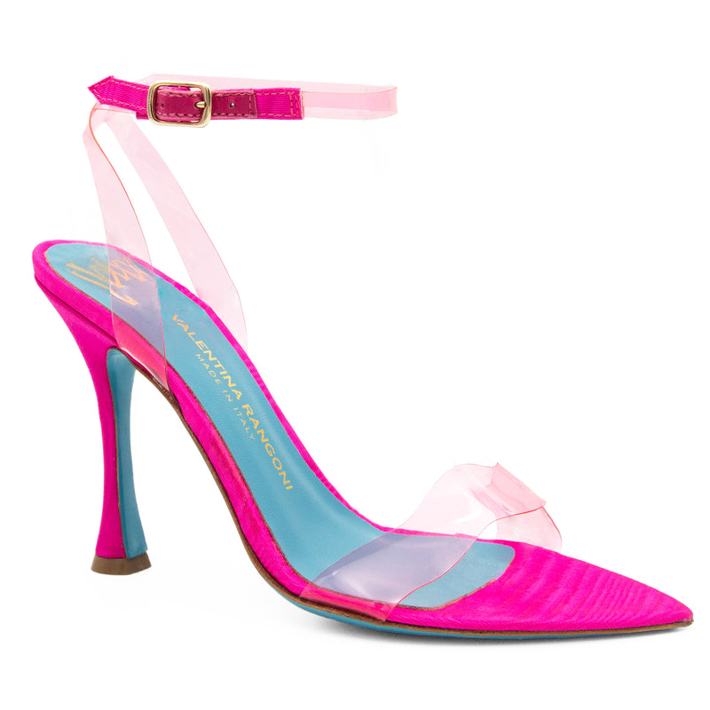 Shinny Hh Sndl Rose Kristal/Fuxia