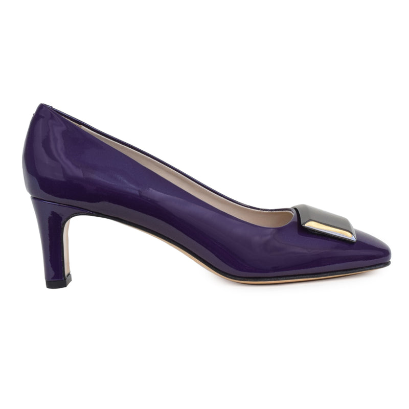 Sonetto Blk Pump Deep Purple  Patent