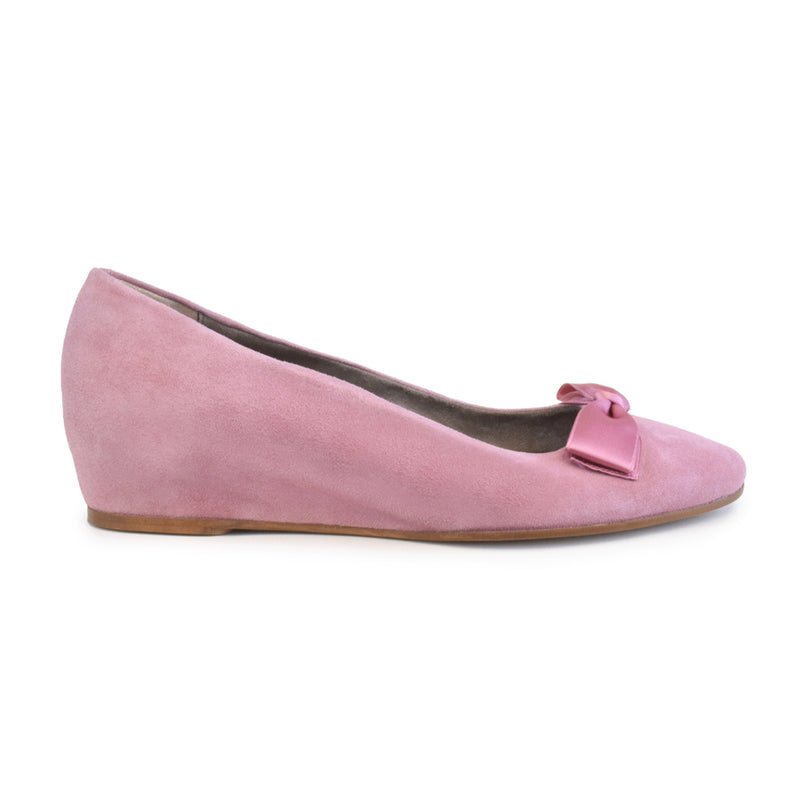 VIOLA WEDGE in Old Rose Cashmere *SALE ITEM* ORIGINAL PRICE: $235.00